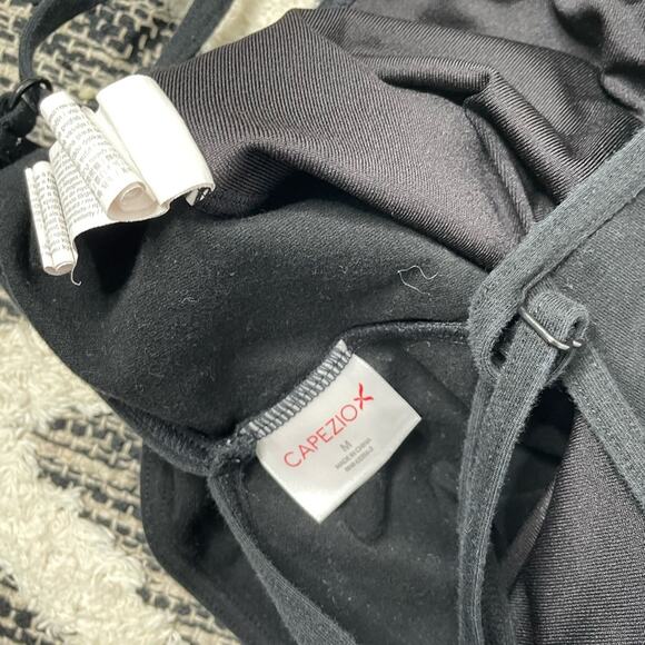 Capezio Elegant Black Dance Bodysuit leotard dance tumble Medium - Picture 4 of 4